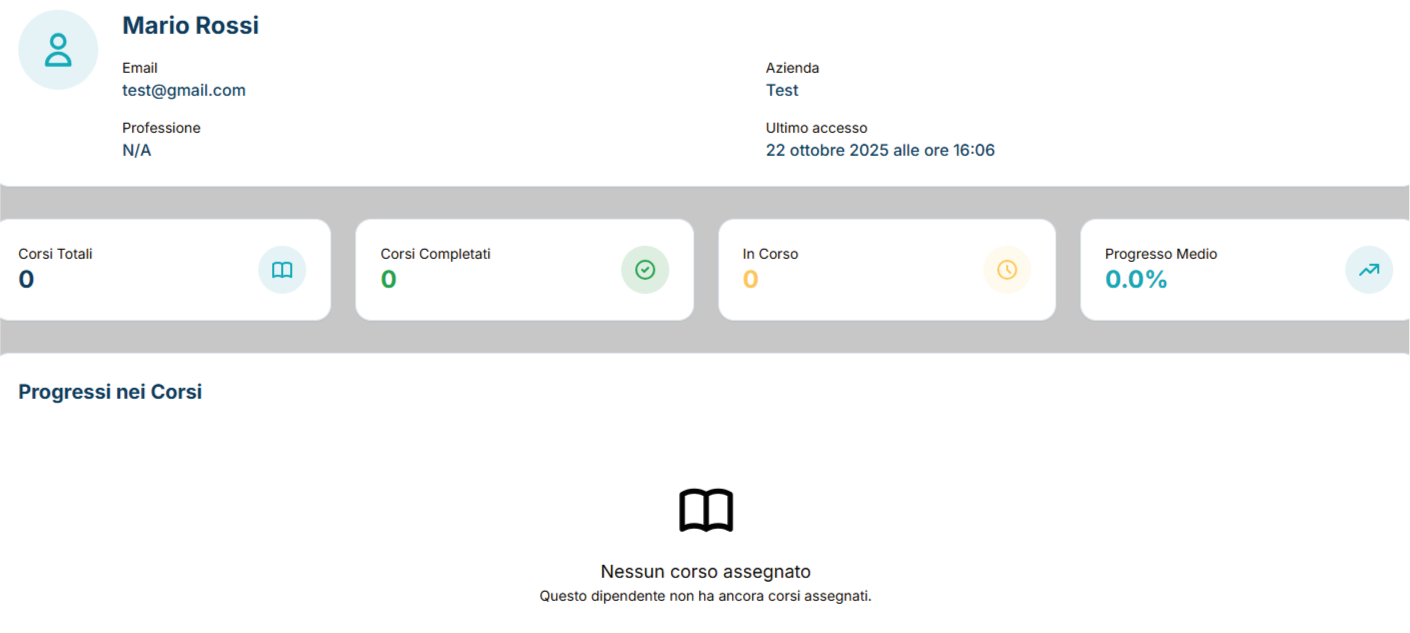 Scheda del dipendente